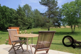 Terrasse Gite bien exposée